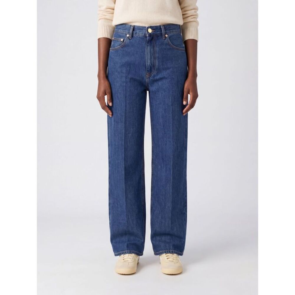 Darkpark Women Darkpark High-Waisted Wide-Leg Five-Pocket Jeans In Denim